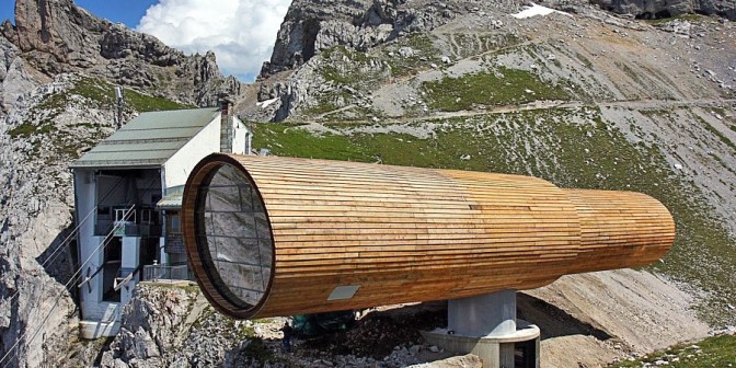 Flachdach Rhepanol auf der Karwendel Bergstation